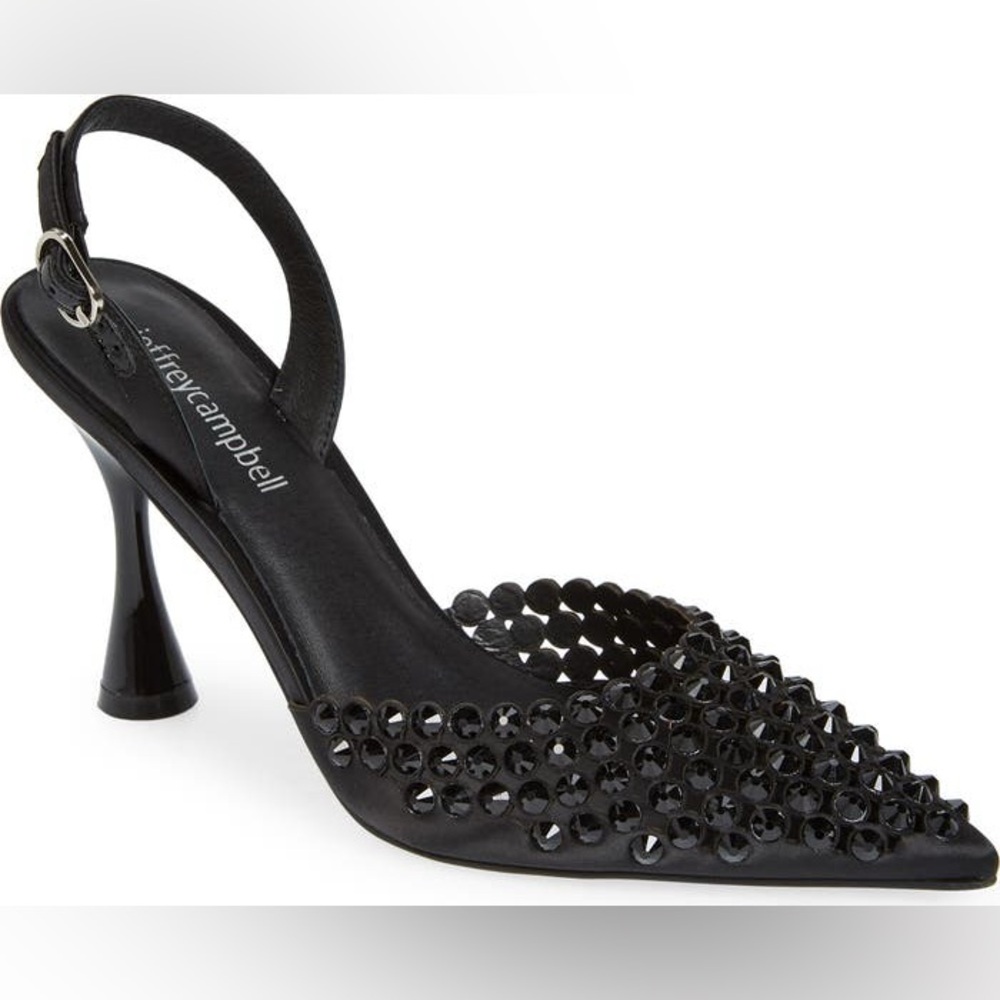 Jeffrey Campbell Black Embellished Heels
